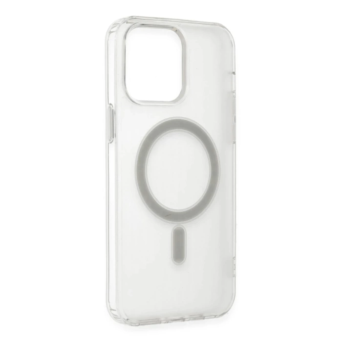 Newface iPhone 14 Pro Kılıf Matte Şeffaf Magneticsafe - Şeffaf
