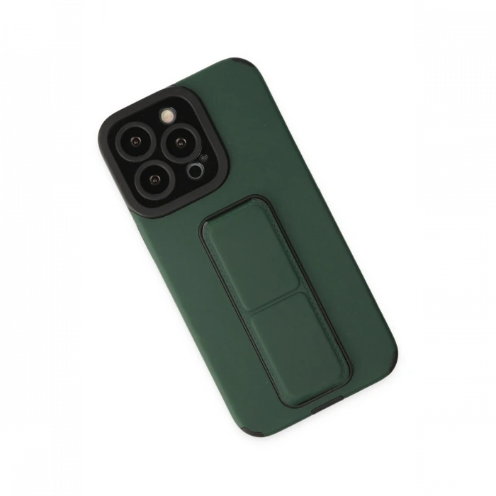 Newface iPhone 14 Pro Kılıf Mega Standlı Silikon