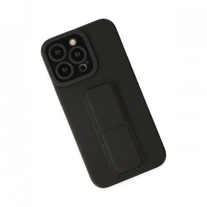 Newface iPhone 14 Pro Kılıf Mega Standlı Silikon
