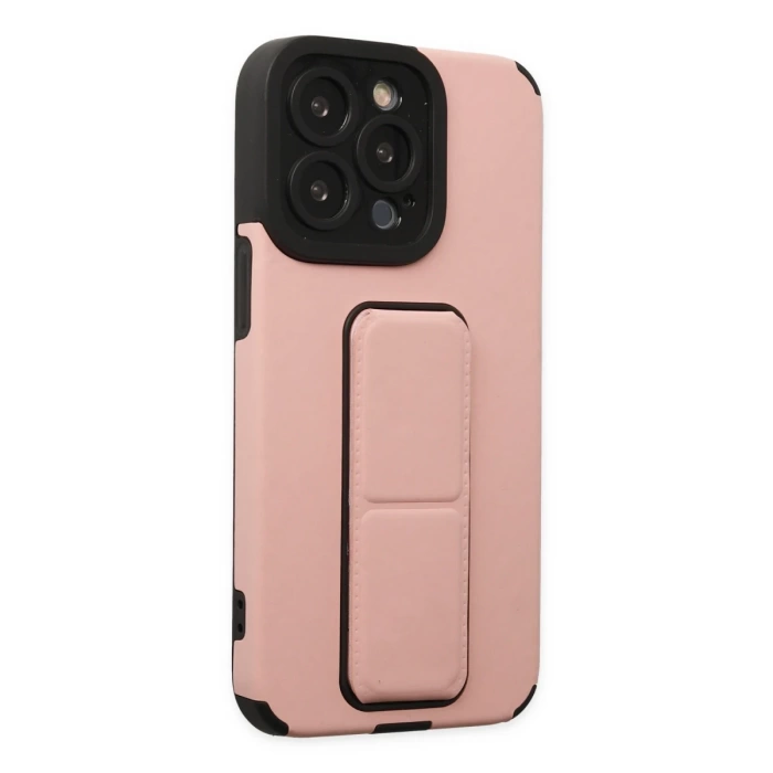 Newface iPhone 14 Pro Kılıf Mega Standlı Silikon