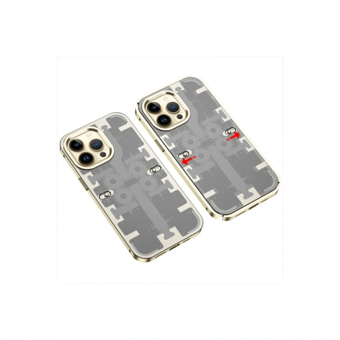 Newface iPhone 14 Pro Kılıf Mekanik Bumper Kapak