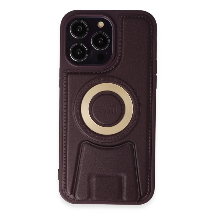 Newface iPhone 14 Pro Kılıf Merkür Magneticsafe Standlı Kapak