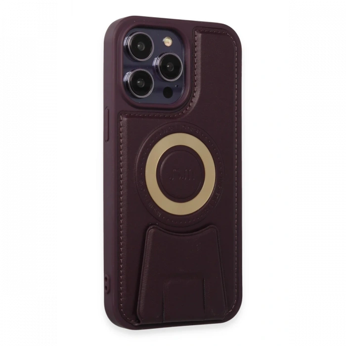 Newface iPhone 14 Pro Kılıf Merkür Magneticsafe Standlı Kapak