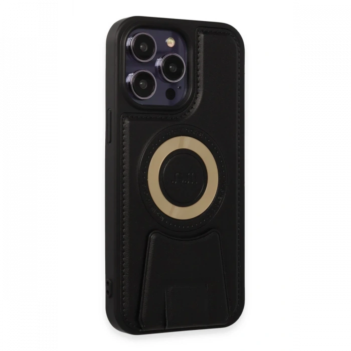 Newface iPhone 14 Pro Kılıf Merkür Magneticsafe Standlı Kapak