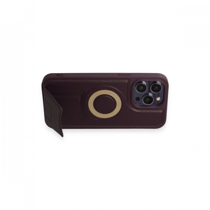 Newface iPhone 14 Pro Kılıf Merkür Magneticsafe Standlı Kapak