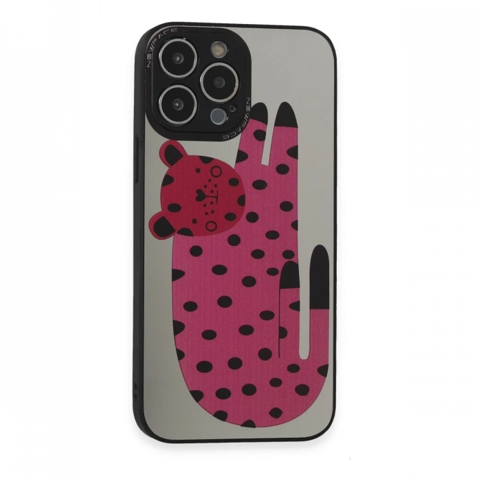 Newface iPhone 14 Pro Kılıf Mirror Desenli Kapak