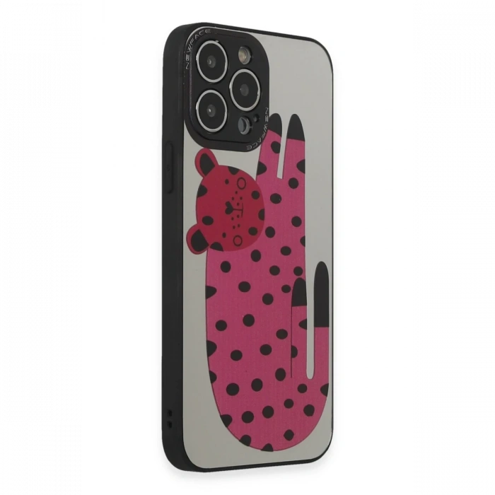 Newface iPhone 14 Pro Kılıf Mirror Desenli Kapak