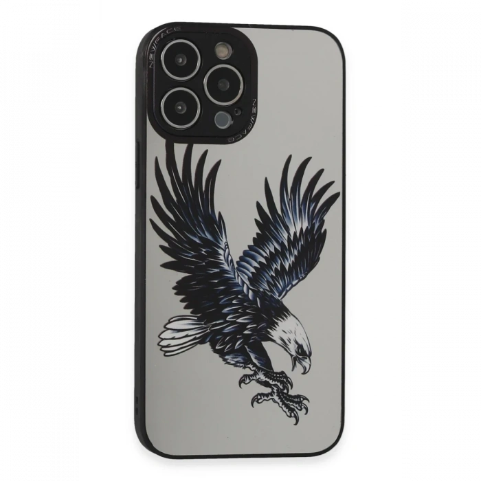 Newface iPhone 14 Pro Kılıf Mirror Desenli Kapak