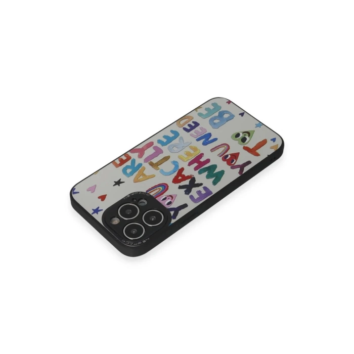 Newface iPhone 14 Pro Kılıf Mirror Desenli Kapak