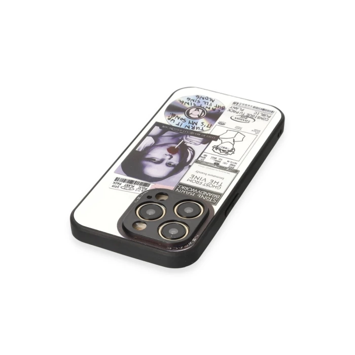 Newface iPhone 14 Pro Kılıf Mirror Desenli Kapak