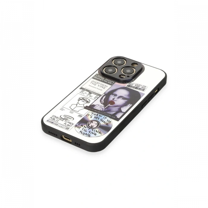 Newface iPhone 14 Pro Kılıf Mirror Desenli Kapak