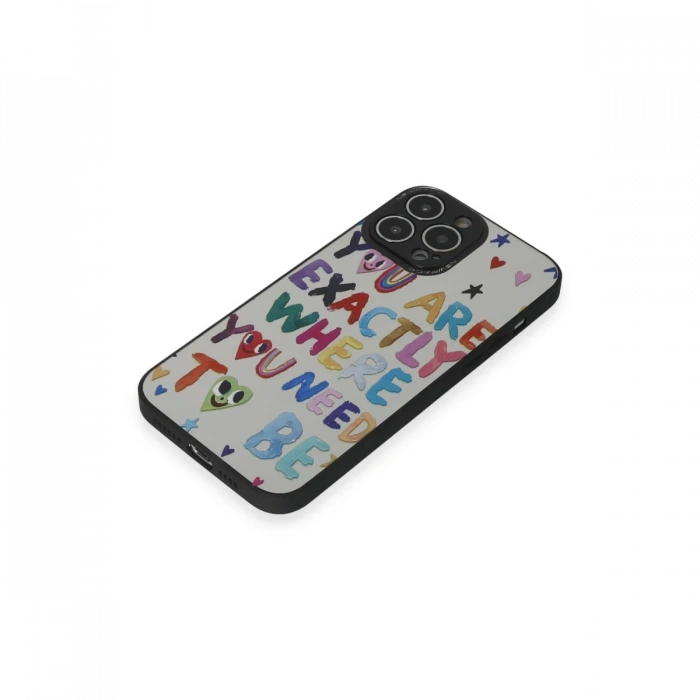 Newface iPhone 14 Pro Kılıf Mirror Desenli Kapak