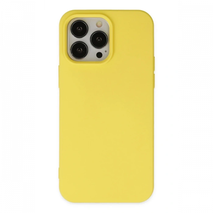 Newface iPhone 14 Pro Kılıf Nano içi Kadife Silikon