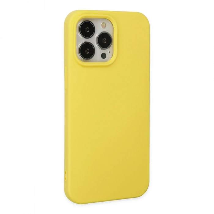 Newface iPhone 14 Pro Kılıf Nano içi Kadife Silikon