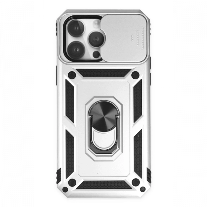 Newface iPhone 14 Pro Kılıf Pars Lens Yüzüklü Silikon