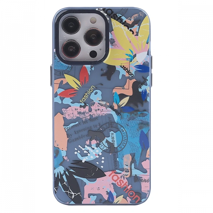 Newface iPhone 14 Pro Kılıf Prada Desenli Kapak
