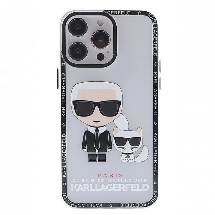 Newface iPhone 14 Pro Kılıf Prada Desenli Kapak
