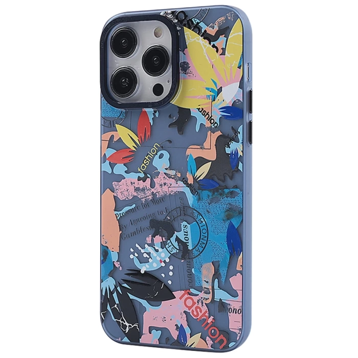 Newface iPhone 14 Pro Kılıf Prada Desenli Kapak