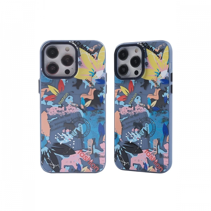 Newface iPhone 14 Pro Kılıf Prada Desenli Kapak