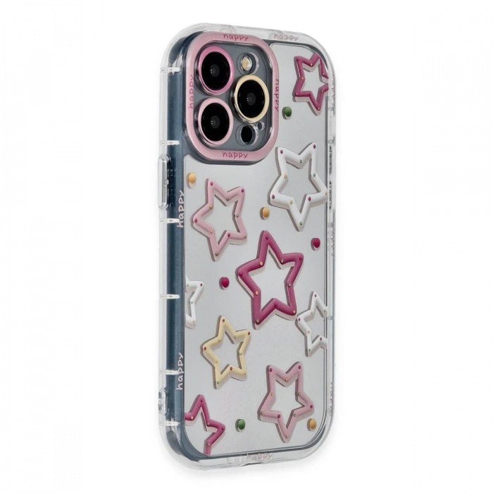 Newface iPhone 14 Pro Kılıf Reflexion Desenli Kapak