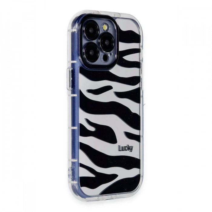 Newface iPhone 14 Pro Kılıf Reflexion Desenli Kapak