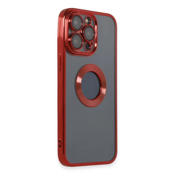 Newface iPhone 14 Pro Kılıf Slot Silikon - Kırmızı
