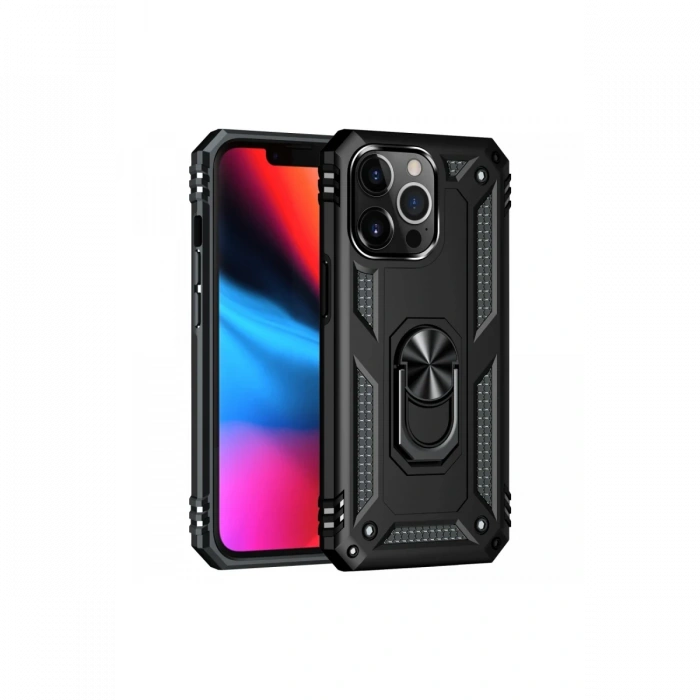 Newface iPhone 14 Pro Kılıf Sofya Yüzüklü Silikon Kapak