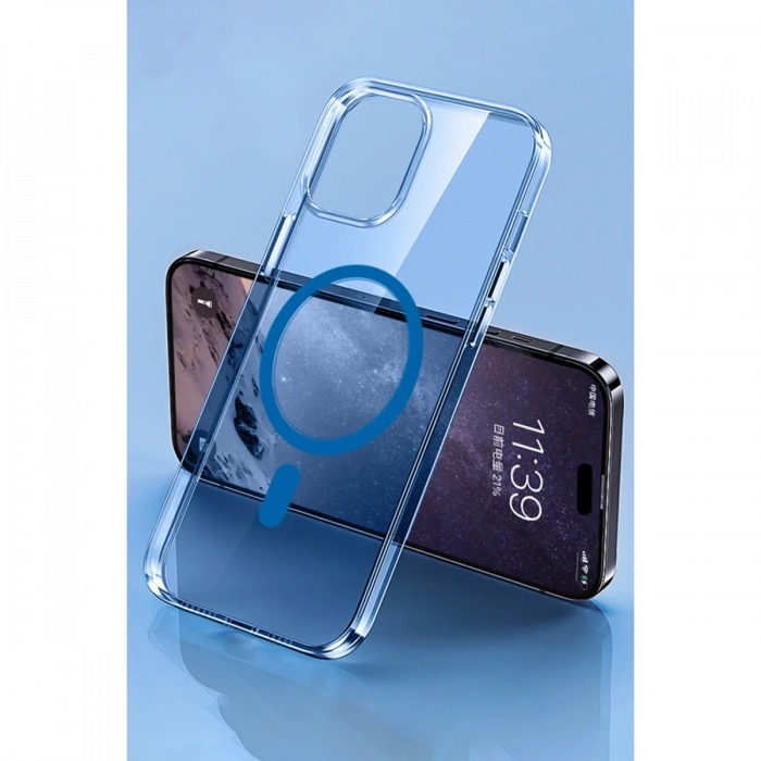 Newface iPhone 14 Pro Kılıf Tron Şeffaf Magsafe Kapak