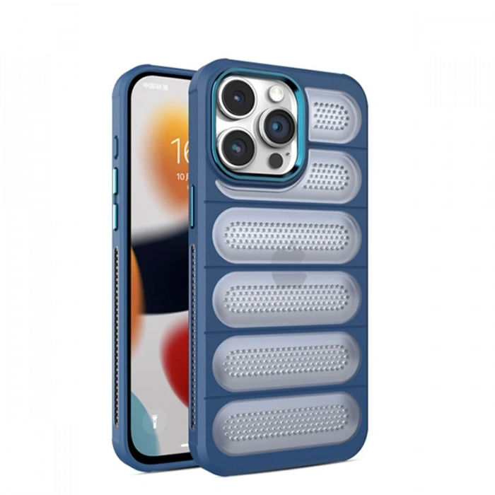Newface iPhone 14 Pro Max Kılıf Airmax Silikon Kapak - Lacivert