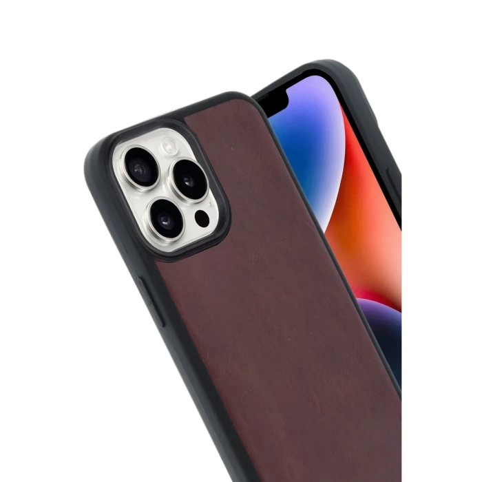 Newface iPhone 14 Pro Max Kılıf Aras Deri Kapak