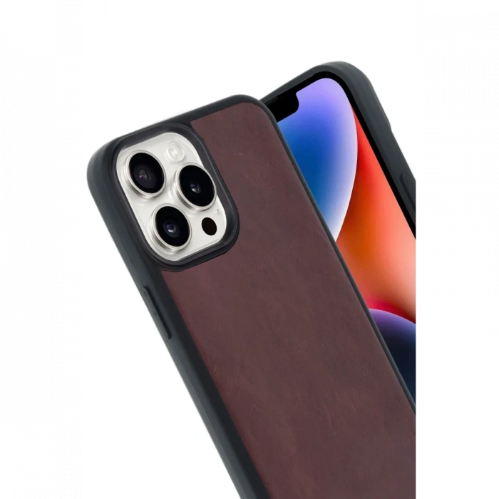 Newface iPhone 14 Pro Max Kılıf Aras Deri Kapak