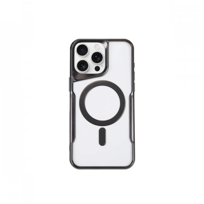 Newface iPhone 14 Pro Max Kılıf Boyi Magsafe Silikon Kapak - Siyah