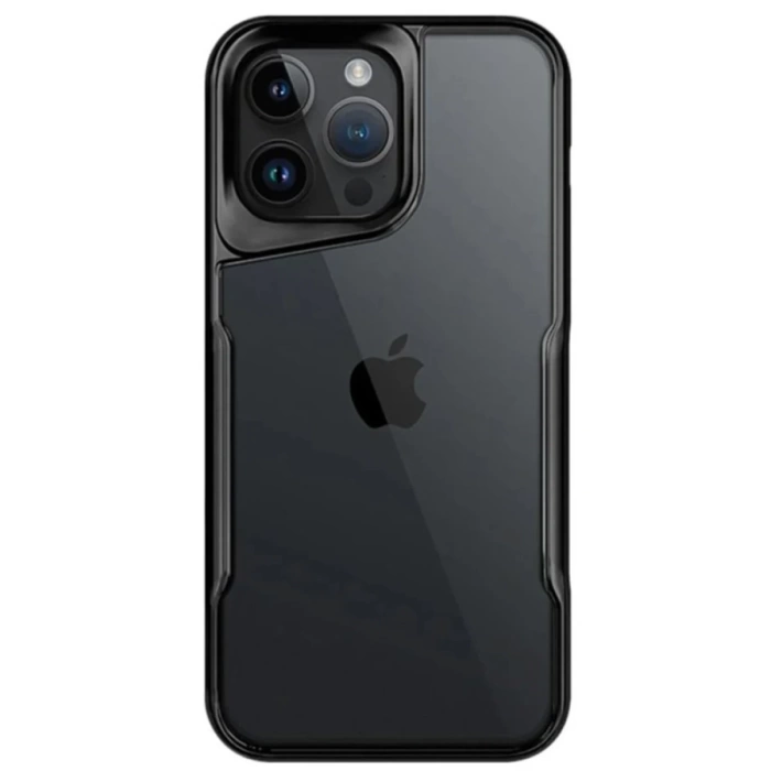 Newface iPhone 14 Pro Max Kılıf Boyi Silikon Kapak - Siyah