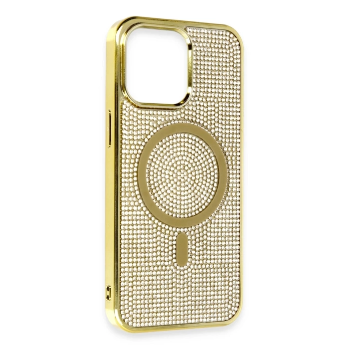 Newface iPhone 14 Pro Max Kılıf Diamond Magsafe Kapak