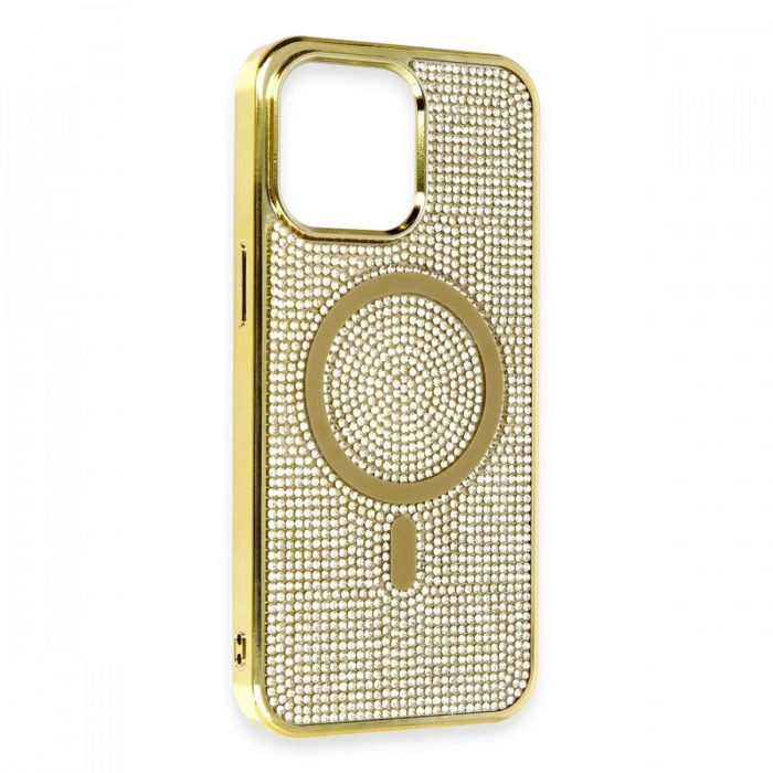 Newface iPhone 14 Pro Max Kılıf Diamond Magsafe Kapak
