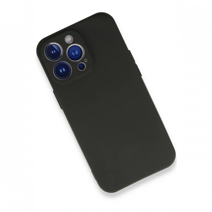 Newface iPhone 14 Pro Max Kılıf First Silikon - Siyah