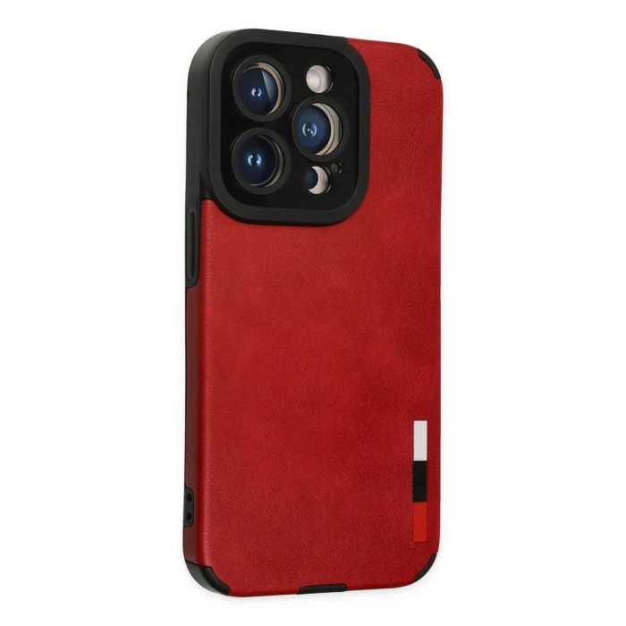 Newface iPhone 14 Pro Max Kılıf Loop Deri Silikon