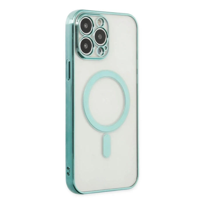 Newface iPhone 14 Pro Max Kılıf Magneticsafe Lazer Silikon