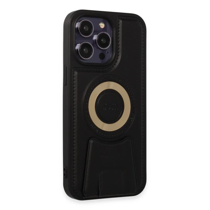Newface iPhone 14 Pro Max Kılıf Merkür Magneticsafe Standlı Kapak