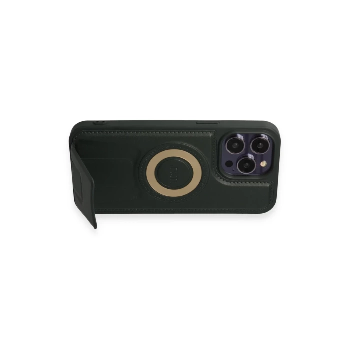 Newface iPhone 14 Pro Max Kılıf Merkür Magneticsafe Standlı Kapak