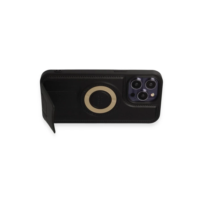 Newface iPhone 14 Pro Max Kılıf Merkür Magneticsafe Standlı Kapak