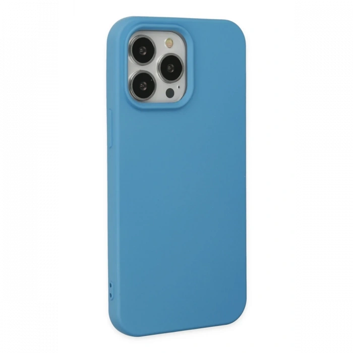 Newface iPhone 14 Pro Max Kılıf Nano içi Kadife Silikon
