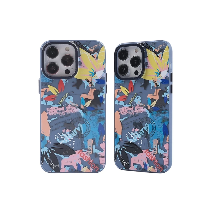 Newface iPhone 14 Pro Max Kılıf Prada Desenli Kapak