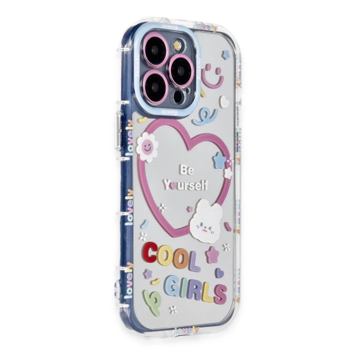 Newface iPhone 14 Pro Max Kılıf Reflexion Desenli Kapak - Desen 1
