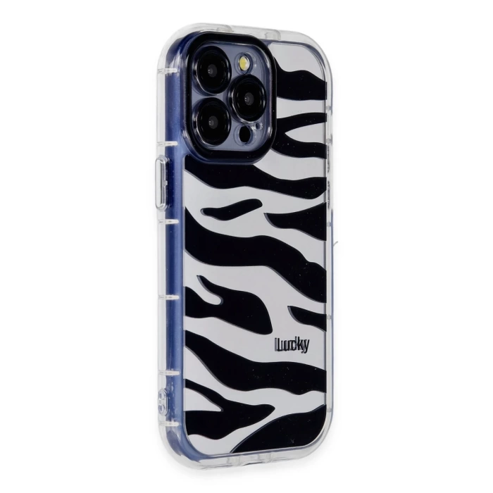 Newface iPhone 14 Pro Max Kılıf Reflexion Desenli Kapak - Desen 9
