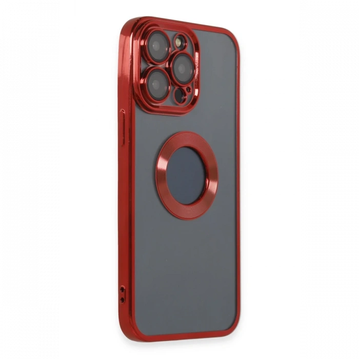 Newface iPhone 14 Pro Max Kılıf Slot Silikon - Kırmızı