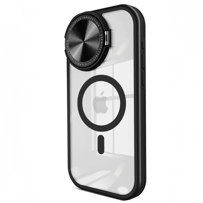 Newface iPhone 14 Pro Max Kılıf Teleskop Lens Magsafe Silikon Kapak