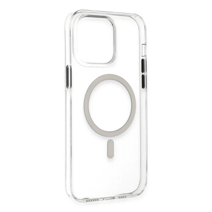 Newface iPhone 14 Pro Max Kılıf Tron Şeffaf Magsafe Kapak