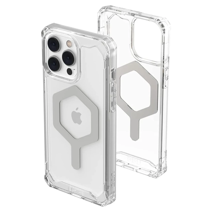 Newface iPhone 14 Pro Max Kılıf Uag Plyo Magneticsafe Silikon - Şeffaf