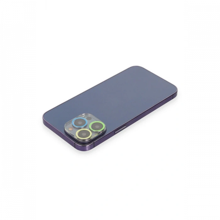 Newface iPhone 14 Pro Max Renkli Kamera Lens Koruma Cam